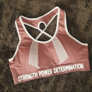Sobo Sport Rose Pink Sports Bra - Size Small